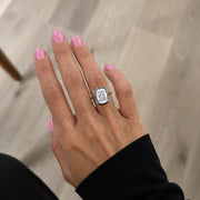 4 Carat Elongated Cushion Lab Grown Diamond Solitaire Engagement Ring, IGI Certified, Elongated Cushion Diamond, 14K Gold, Anniversary Gift